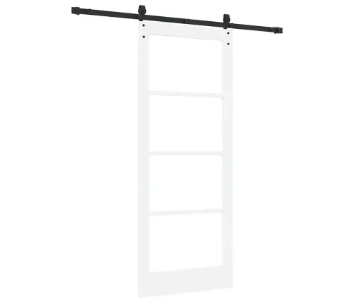 Slīdošas Durvis Balts 83 X 202 Cm Koks Un Metāls Vidaxl