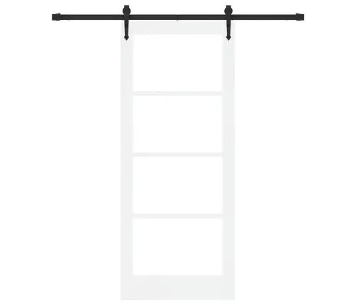 Slīdošas Durvis Balts 83 X 202 Cm Koks Un Metāls Vidaxl