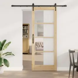 Slankios Durys Ruda 83 X 211 Cm Medis Ir Metalas