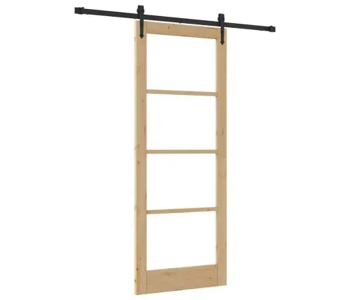 Slankios Durys Ruda 83 X 211 Cm Medis Ir Metalas