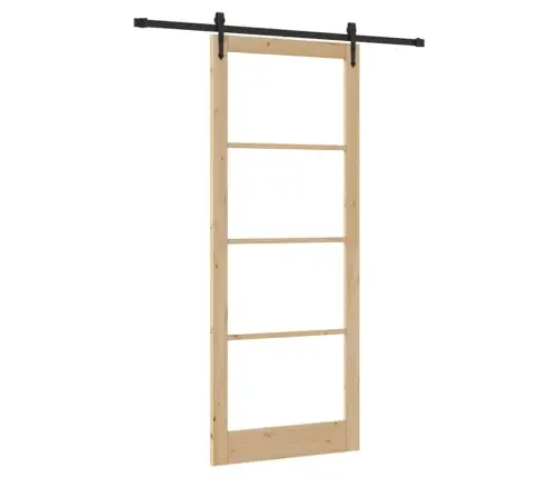 Slīdošas Durvis Brūna 83 X 232 Cm Koks Un Metāls Vidaxl