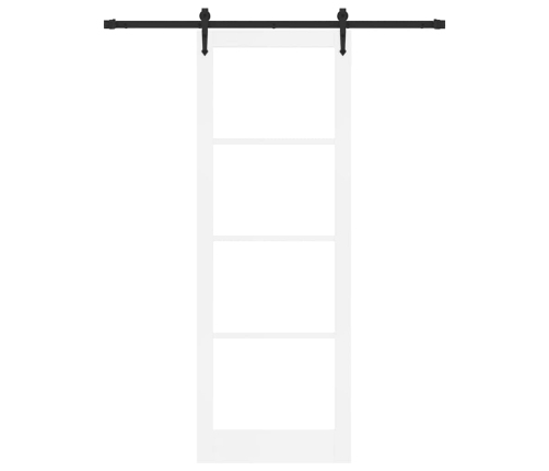 Liuguks Valge 83 X 232 Cm Puit Ja Metall