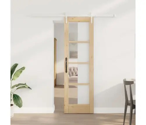 Slankios Durys Ruda 61 X 198.5 Cm Medis Ir Metalas
