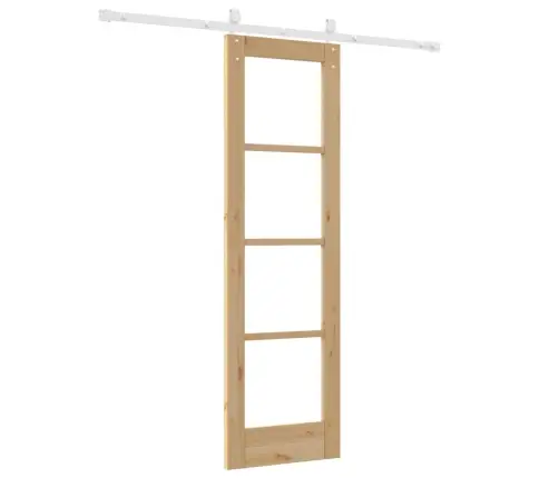 Slankios Durys Ruda 61 X 198.5 Cm Medis Ir Metalas