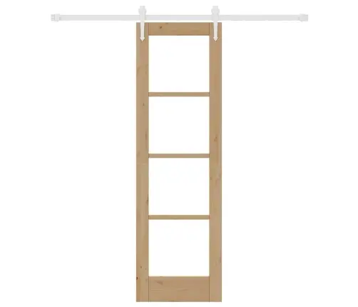 Slankios Durys Ruda 61 X 198.5 Cm Medis Ir Metalas