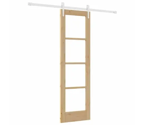 Slankios Durys Ruda 61 X 198.5 Cm Medis Ir Metalas