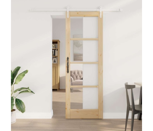 Slankios Durys Ruda 73.5 X 211 Cm Medis Ir Metalas