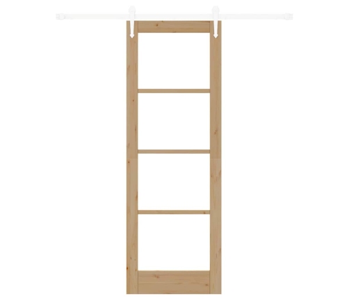 Slankios Durys Ruda 73.5 X 211 Cm Medis Ir Metalas