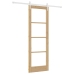 Slankios Durys Ruda 73.5 X 211 Cm Medis Ir Metalas