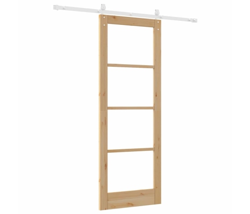 Slīdošas Durvis Brūna 78 X 211 Cm Koks Un Metāls Vidaxl