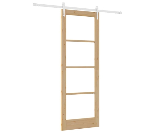 Slīdošas Durvis Brūna 78 X 211 Cm Koks Un Metāls Vidaxl