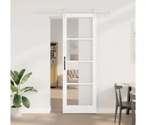 Slīdošas Durvis Balts 78 X 232 Cm Koks Un Metāls Vidaxl