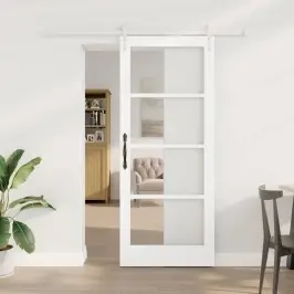 Slīdošās Durvis Balts 83 X 202 Cm Vidaxl