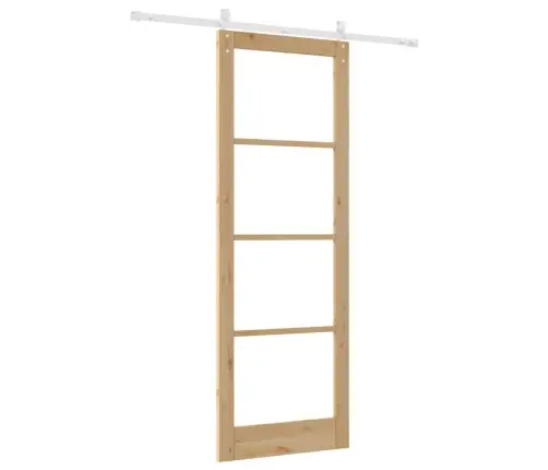 Slīdošas Durvis Brūna 83 X 232 Cm Koks Un Metāls Vidaxl