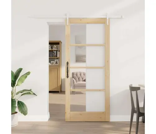 Slankios Durys Ruda 86 X 198.5 Cm Medis Ir Metalas