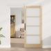 Slīdošas Durvis Brūna 86 X 198.5 Cm Koks Un Metāls Vidaxl
