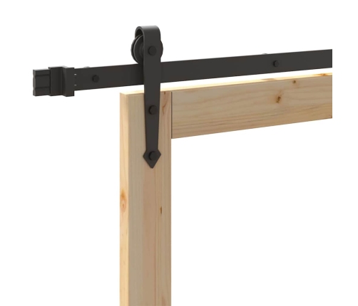 Bīdāmās Durvis Ar Aparatūras Komplektu 73.5X198.5 Cm Cietais Priedes Koks Vidaxl