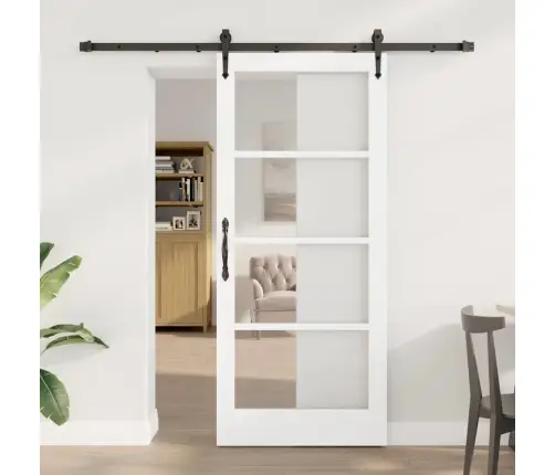 Liuguks Valge 78 X 202 Cm Puit Ja Metall