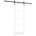 Bīdāmās Durvis Ar Aksesuāru Komplektu Baltās 78X202 Cm Solidā Koka Priede Vidaxl