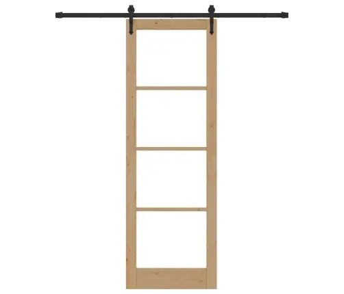 Libisev Uks Looduslik Ja Must 78 X 232 Cm