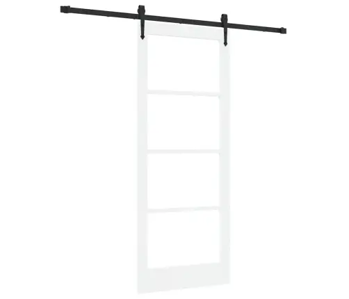 Liuguks Valge 83 X 202 Cm Puit Ja Metall
