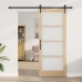 Bīdāmās Durvis Ar Aparatūras Komplektu 86X211 Cm Masīvkoka Priedes Vidaxl
