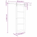 Bīdāmās Durvis Ar Aprīkojuma Komplektu 78X211 Cm Ciets Priežu Koks Vidaxl
