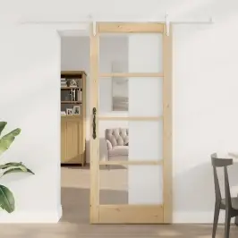 Slankios Durys Ruda 83 X 202 Cm Medis Ir Metalas