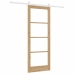 Bīdāmās Durvis Ar Aparatūras Komplektu 83X211 Cm Ciets Koks Priede Vidaxl