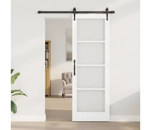 Bīdāmās Durvis Ar Aparatūru Orkdal Balta 73.5X211 Cm Vidaxl