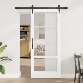 Libisev Uks Orkdal Valge 78 X 202 Cm Puit Ja Metall