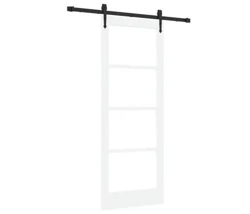 Bīdāmās Durvis Ar Uzgriežņu Komplektu Orkdalbaltas 78X202 Cm Vidaxl