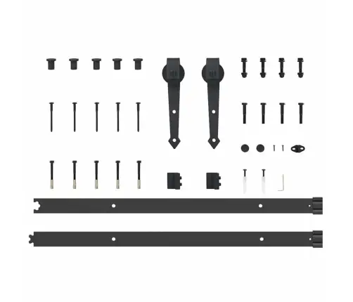 Slīdošas Durvis Ar Aparatūras Komplektu Orkdalbaltas 83X202 Cm Vidaxl