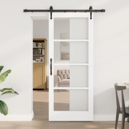 Libisev Uks Orkdal Valge 83 X 202 Cm Puit Ja Metall