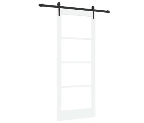 Slīdošas Durvis Ar Aparatūras Komplektu Orkdalbaltas 83X202 Cm Vidaxl