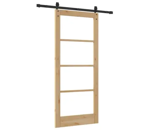 Libisev Uks Orkdal Pruun 86 X 198.5 Cm Puit Ja Metall