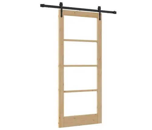 Libisev Uks Orkdal Pruun 86 X 198.5 Cm Puit Ja Metall