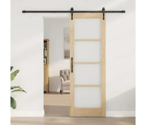 Stumdomos Durys Orkdal Ruda 73.5 X 211 Cm Medis Ir Metalas Stumdomos Durys Orkdal Ruda 73.5 X 211 Cm Medis Ir Metalas