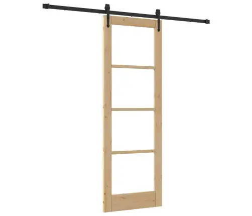 Stumdomos Durys Orkdal Ruda 73.5 X 211 Cm Medis Ir Metalas Stumdomos Durys Orkdal Ruda 73.5 X 211 Cm Medis Ir Metalas