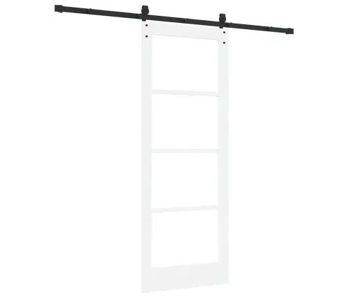 Bīdāmās Durvis Ar Aparatūras Komplektu Orkdalbaltas 78X202 Cm Vidaxl