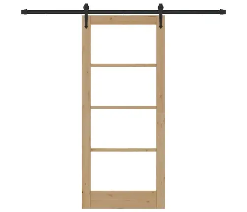 Stumdomos Durys Orkdal Ruda 86 X 198.5 Cm Medis Ir Metalas