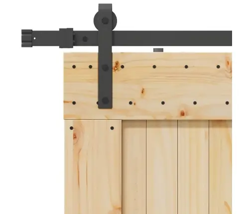 Stumdomos Durys Su Įrangos Rinkiniu, 85X210cm Pušies Masyvas