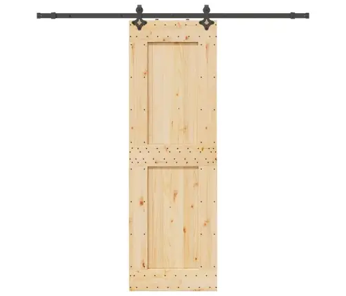 Bīdāmās Durvis Ar Stiprinājumiem, 70X210 Cm, Priedes Masīvkoks Vidaxl