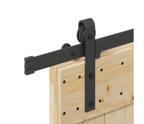 Bīdāmās Durvis Ar Stiprinājumiem, 85X210 Cm, Priedes Masīvkoks Vidaxl