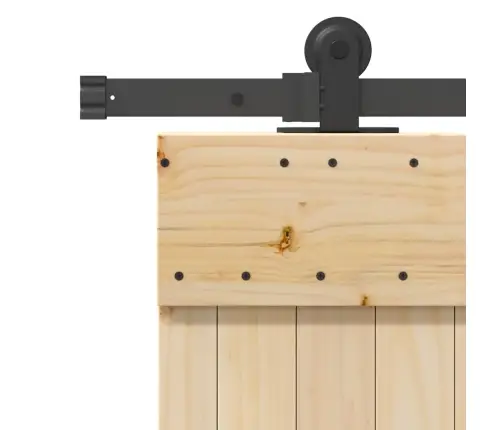 Bīdāmās Durvis Ar Stiprinājumiem, 80X210 Cm, Priedes Masīvkoks Vidaxl