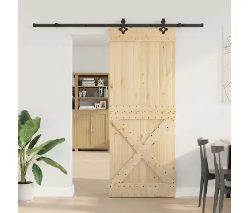 Liuguks Tarvikutega, 90 X 210 cm Männipuit