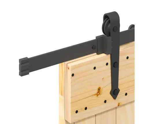 Stumdomos Durys Su Įrangos Rinkiniu, 70X210cm Pušies Masyvas