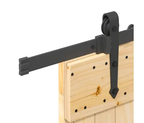 Bīdāmās Durvis Ar Stiprinājumiem, 85X210 Cm, Priedes Masīvkoks Vidaxl