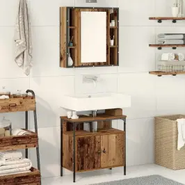Vannas Istabas MÄbeļu Komplekts 2 Pcs BrÅ«na Inženierijas Koks Vidaxl Vannas Istabas MÄbeļu Komplekts 2 Pcs BrÅ«na Inženierijas Koks Vidaxl