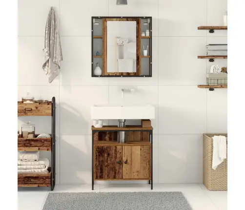 Vannas Istabas Mēbeļu Komplekts 2 Pcs Brūna 60 X 30 X 60 Cm Vidaxl